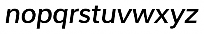 Interval Sans Pro Medium Italic Font LOWERCASE