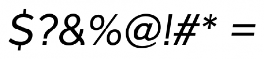 Interval Sans Pro Regular Italic Font OTHER CHARS