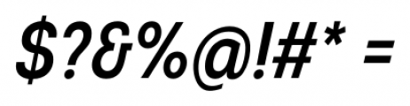 Intro Condensed Semi Bold Italic Font OTHER CHARS