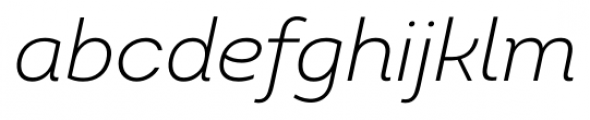 Intro Light Italic Font LOWERCASE