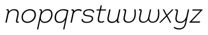 Intro Light Italic Font LOWERCASE