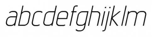 Intropol Light Italic Font LOWERCASE