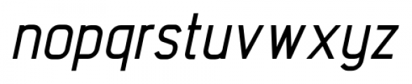Intropol Medium Italic Font LOWERCASE