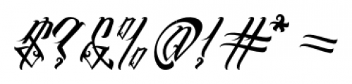 inuTattoo Script Font OTHER CHARS