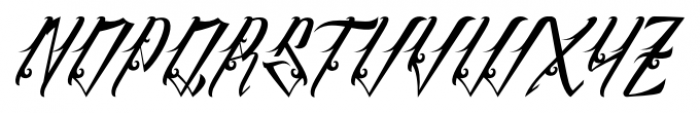 inuTattoo Script Font UPPERCASE