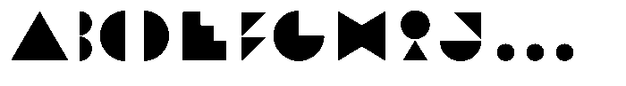 INDG Modus Black Font UPPERCASE