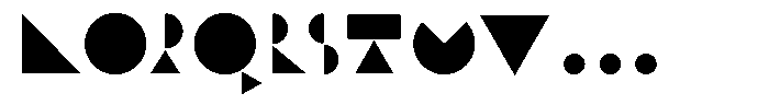 INDG Modus Black Font UPPERCASE