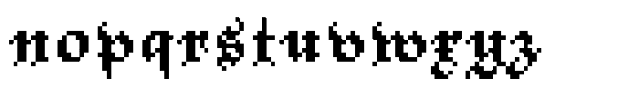 INDG Zigrid Font LOWERCASE