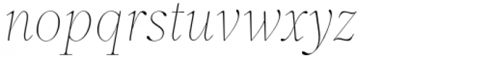 Incognia Light Italic Font LOWERCASE