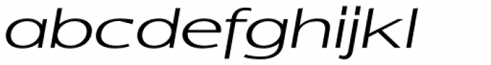 Indecise Expanded Light Italic Font LOWERCASE