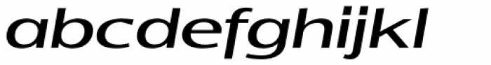 Indecise Expanded Regular Italic Font LOWERCASE