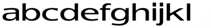 Indecise Expanded Regular Font LOWERCASE