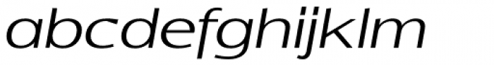 Indecise Semi Expanded Light Italic Font LOWERCASE