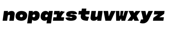 Indecisive Mono Extrabold Slant Font LOWERCASE
