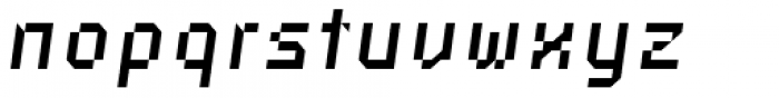 Industral Italic Font LOWERCASE