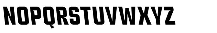 Industria Sans Bold Back Font UPPERCASE