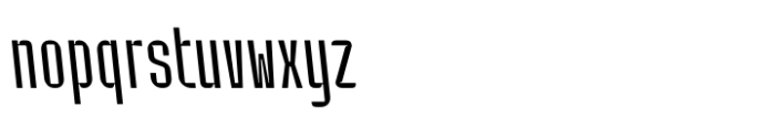 Industria Sans Cnd Thin Back Font LOWERCASE