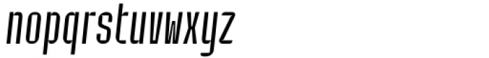Industria Sans Cnd Thin Italic Font LOWERCASE
