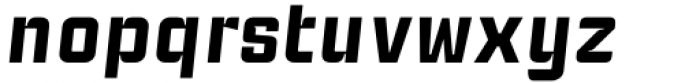 Industria Sans Wide Bold Italic Font LOWERCASE