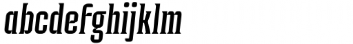 Industria Serif Cnd Italic Font LOWERCASE