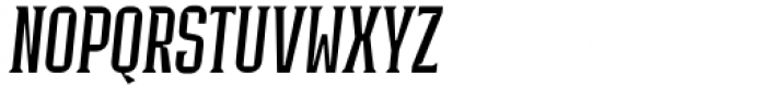 Industria Serif Cnd Light Italic Font UPPERCASE