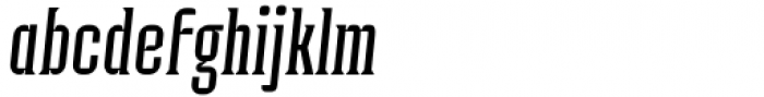 Industria Serif Cnd Light Italic Font LOWERCASE