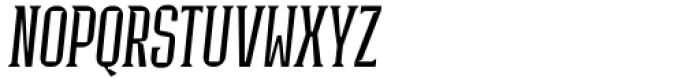 Industria Serif Cnd Thin Italic Font UPPERCASE