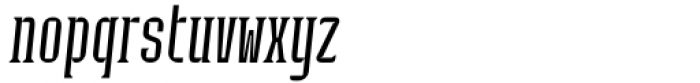 Industria Serif Cnd Thin Italic Font LOWERCASE
