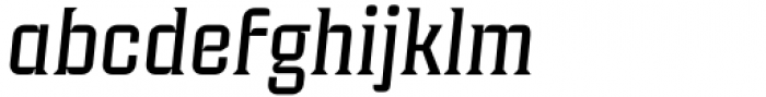 Industria Serif Italic Font LOWERCASE