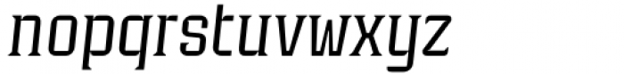 Industria Serif Light Italic Font LOWERCASE