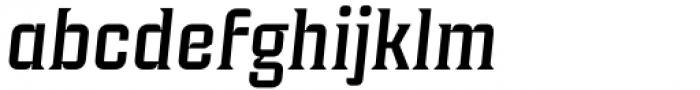Industria Serif Medium Italic Font LOWERCASE
