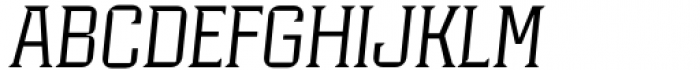 Industria Serif Thin Italic Font UPPERCASE