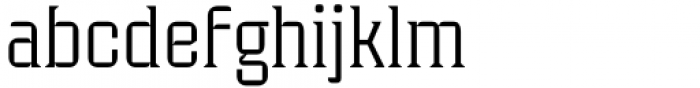 Industria Serif Thin Font LOWERCASE