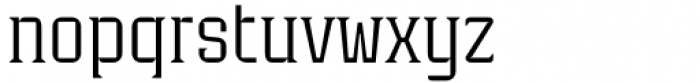 Industria Serif Thin Font LOWERCASE