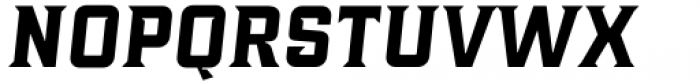 Industria Serif Wide Bold Italic Font UPPERCASE