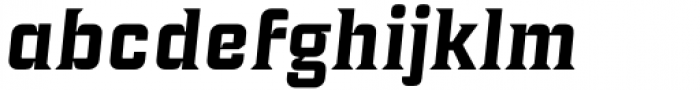 Industria Serif Wide Bold Italic Font LOWERCASE