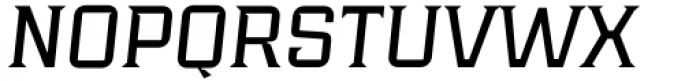 Industria Serif Wide Italic Font UPPERCASE