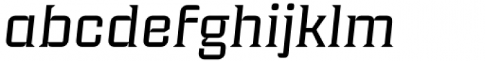 Industria Serif Wide Italic Font LOWERCASE