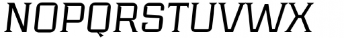 Industria Serif Wide Light Italic Font UPPERCASE
