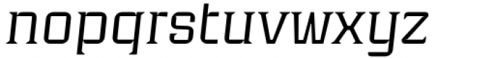 Industria Serif Wide Light Italic Font LOWERCASE