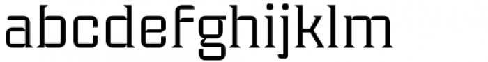 Industria Serif Wide Light Font LOWERCASE