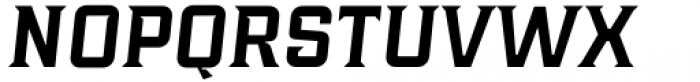 Industria Serif Wide Semi Italic Font UPPERCASE