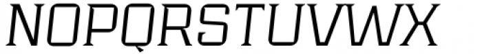 Industria Serif Wide Thin Italic Font UPPERCASE