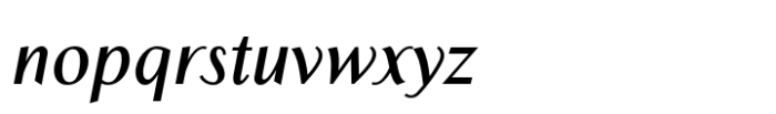 Inegale Demi Italic Font LOWERCASE