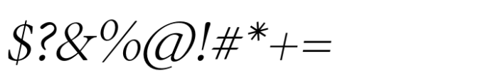 Inferi Book Italic Font OTHER CHARS