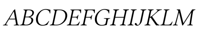 Inferi Book Italic Font UPPERCASE