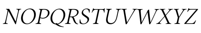 Inferi Book Italic Font UPPERCASE
