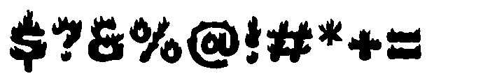 Inferno Bloom Regular Font OTHER CHARS