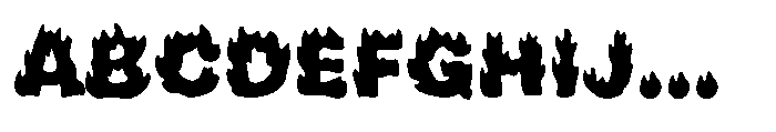 Inferno Bloom Regular Font UPPERCASE