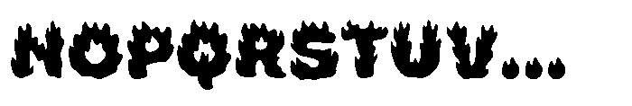 Inferno Bloom Regular Font UPPERCASE